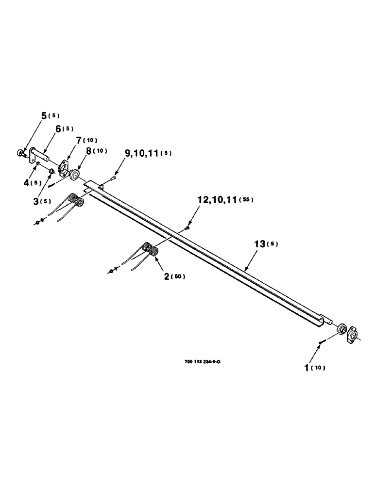 Схема запчастей Case IH 8590 - (3-18) - BAR ASSEMBLY, TINE Pickup