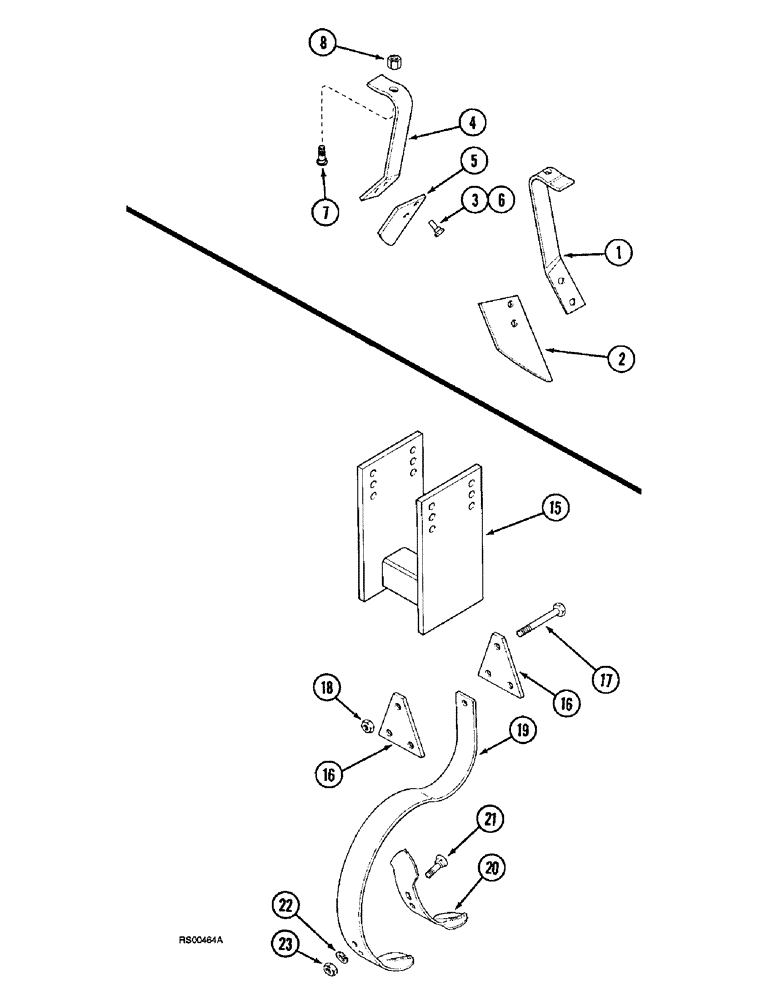 Схема запчастей Case IH 3800 - (9-28) - DISC SCRAPER, CENTER TOOTH (09) - CHASSIS/ATTACHMENTS