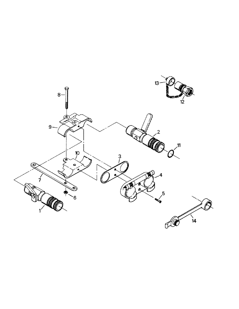 Схема запчастей Case IH KP-525 - (08-15) - HYDRAULIC COUPLER ASSEMBLY (07) - HYDRAULICS