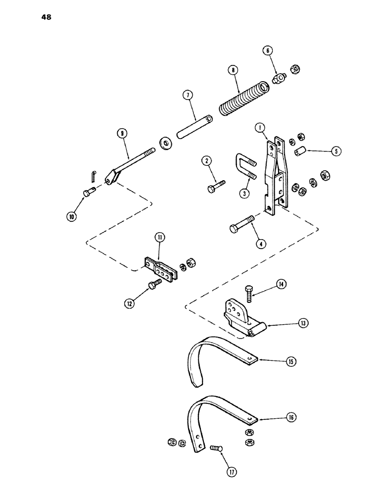 Схема запчастей Case IH 100-SERIES - (48) - PITCHMASTER SHANK 