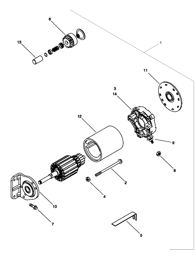 Схема запчастей Case IH SCOUT - (55.201.01) - STARTER MOTOR (55) - ELECTRICAL SYSTEMS