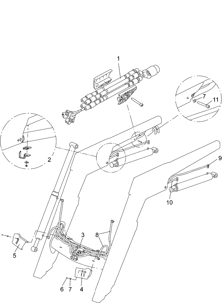 Схема запчастей Case IH L780 PRO - (35.100.AR[12]) - LOADER ARM HYDRAULICS - MSL (35) - HYDRAULIC SYSTEMS