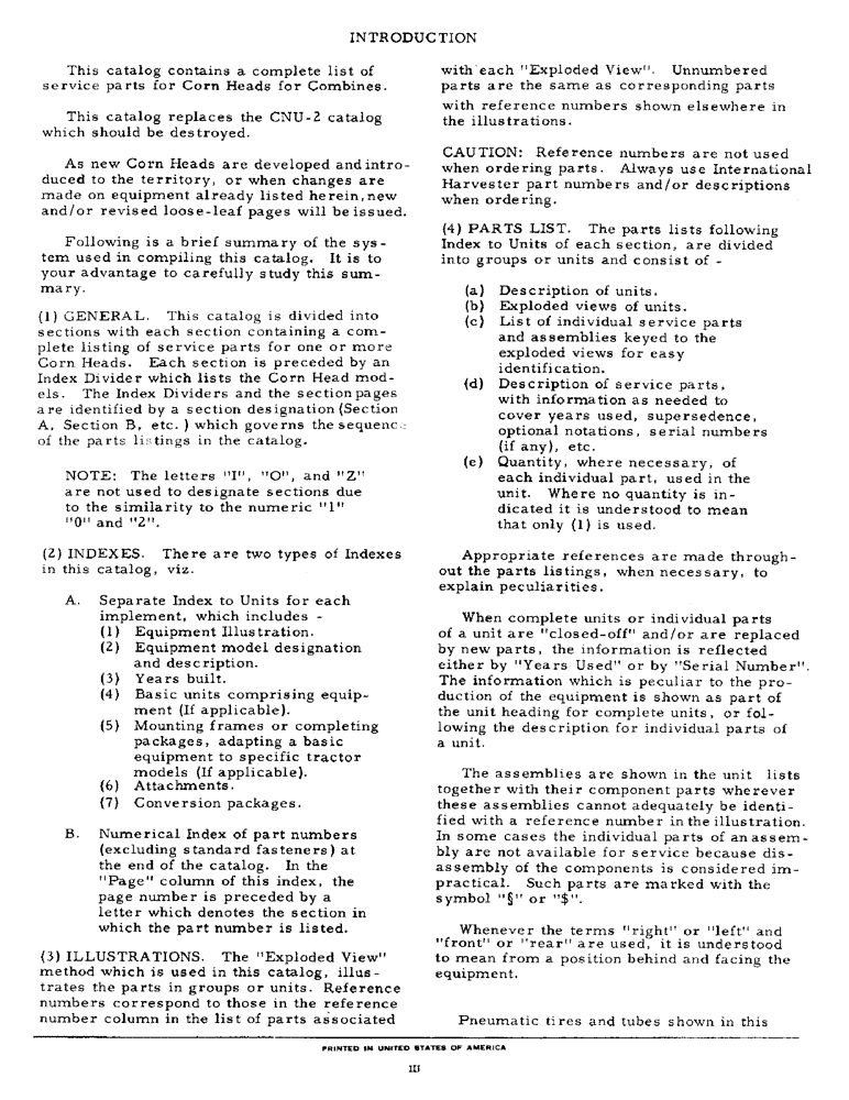 Схема запчастей Case IH 764 - (3) - INTRODUCTION (00) - GENERAL & PICTORIAL INDEX