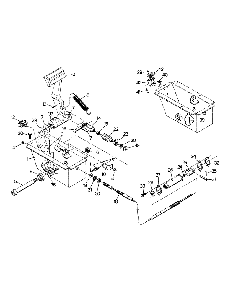 Схема запчастей Case IH STEIGER - (01-43) - CLUTCH CONTROL (10) - CAB