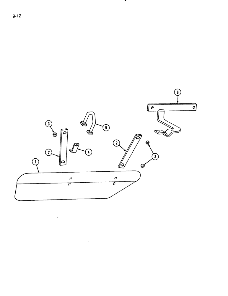 Схема запчастей Case IH 144T - (9-12) - CULTIVATOR SHIELD ATTACHMENT, FOR USE WITH SPRING TRIPS 