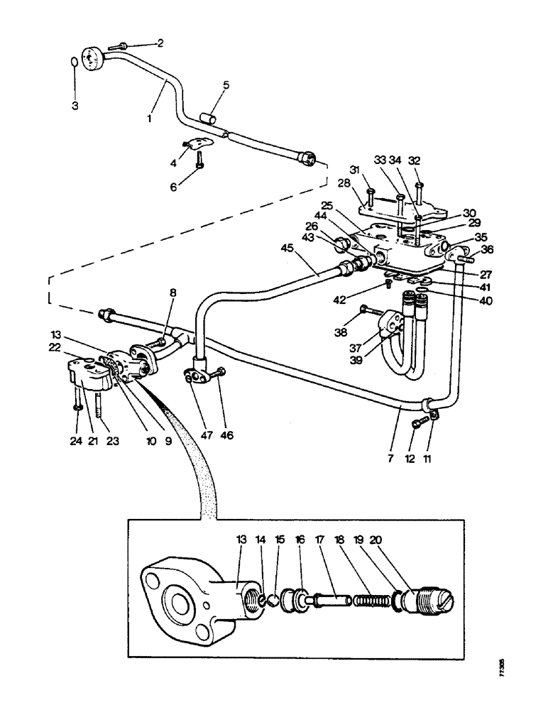 Схема запчастей Case IH 1210 - (E08) - SELECTAMATIC HYDRAULIC SYSTEM, HIGH PRESSURE PIPES FOR SINGLE PUMP, 1210 AND 1212 TRACTORS (07) - HYDRAULIC SYSTEM