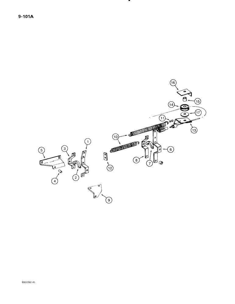 Схема запчастей Case IH 560 - (9-101A) - WIDESPREAD AND APRON DRIVE CONTROLS, MODEL 530 S/N 2240 AND AFTER, MODEL 540 S/N 2684 AND AFTER (09) - CHASSIS/ATTACHMENTS