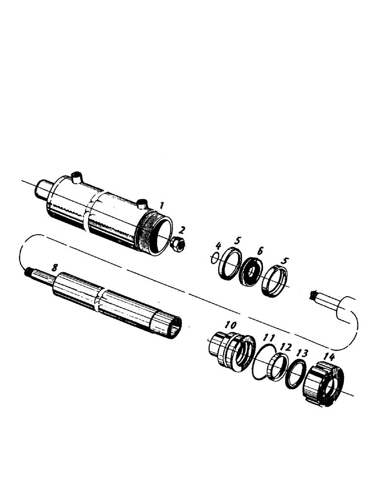 Схема запчастей Case IH 7700 - (B01-32) - HYDRAULICS, CYLINDER, TRACK ADJUSTER, 7700 Hydraulic Components & Circuits