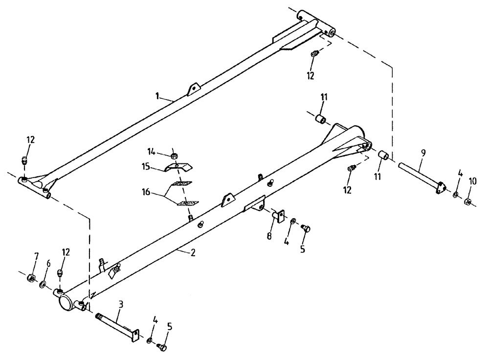 Схема запчастей Case IH 7700 - (A02[00A]) - TOPPER ARMS Mainframe & Functioning Components