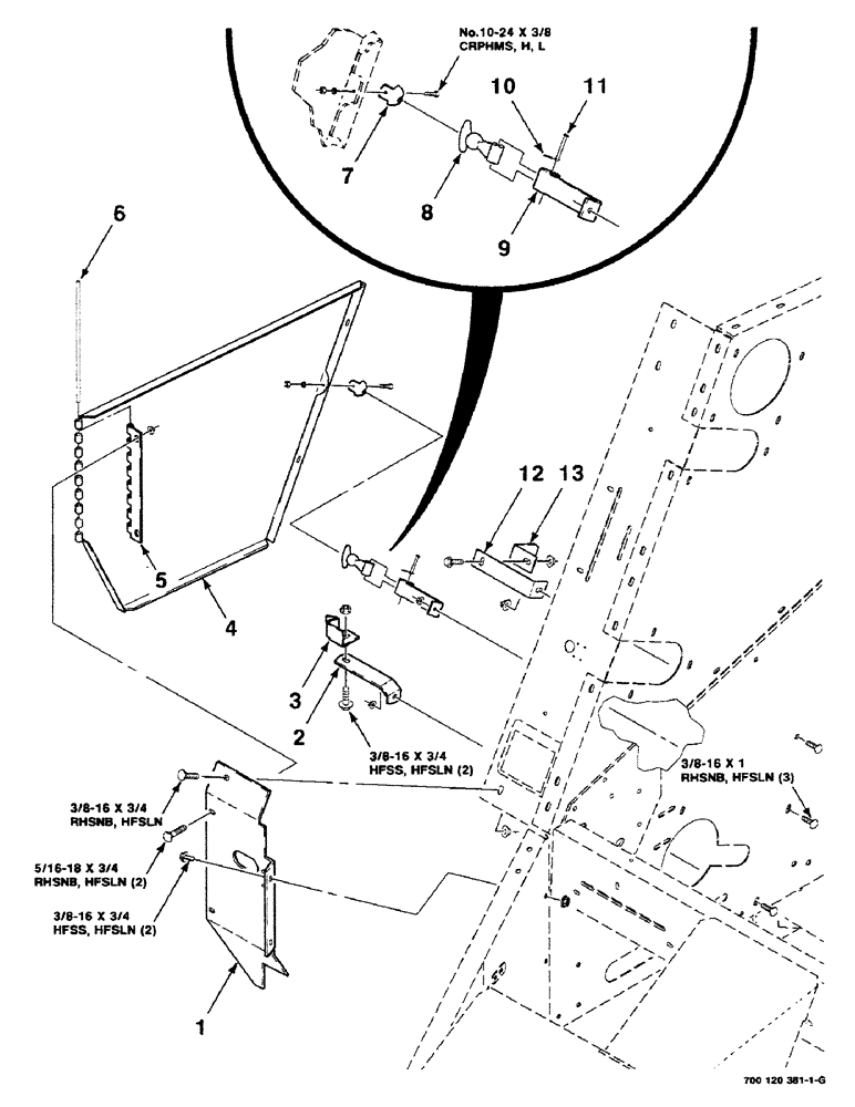 Схема запчастей Case IH 8430 - (7-14) - SHIELDS ASSEMBLY (LOWER-RIGHT) (12) - MAIN FRAME