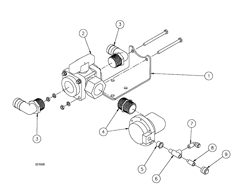 Схема запчастей Case IH SPX3200 - (09-088) - FOAMER VALVE GRP. LT BOOM (78) - SPRAYING