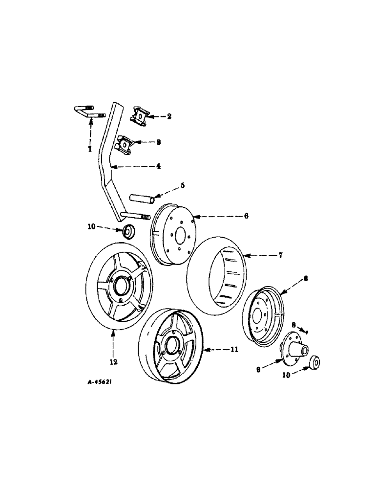 Схема запчастей Case IH 53 - (F-13) - GAUGE WHEELS 