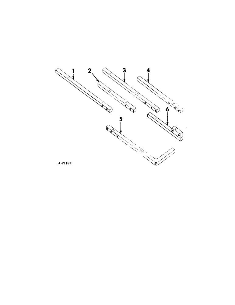 Схема запчастей Case IH 68 - (J-05[A]) - TOOL BAR SQUARE 