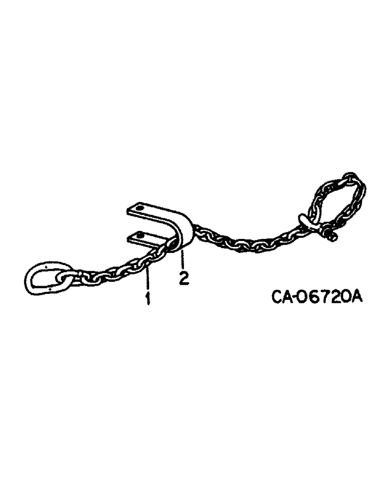 Схема запчастей Case IH 48 - (B-22) - SAFETY CHAIN 
