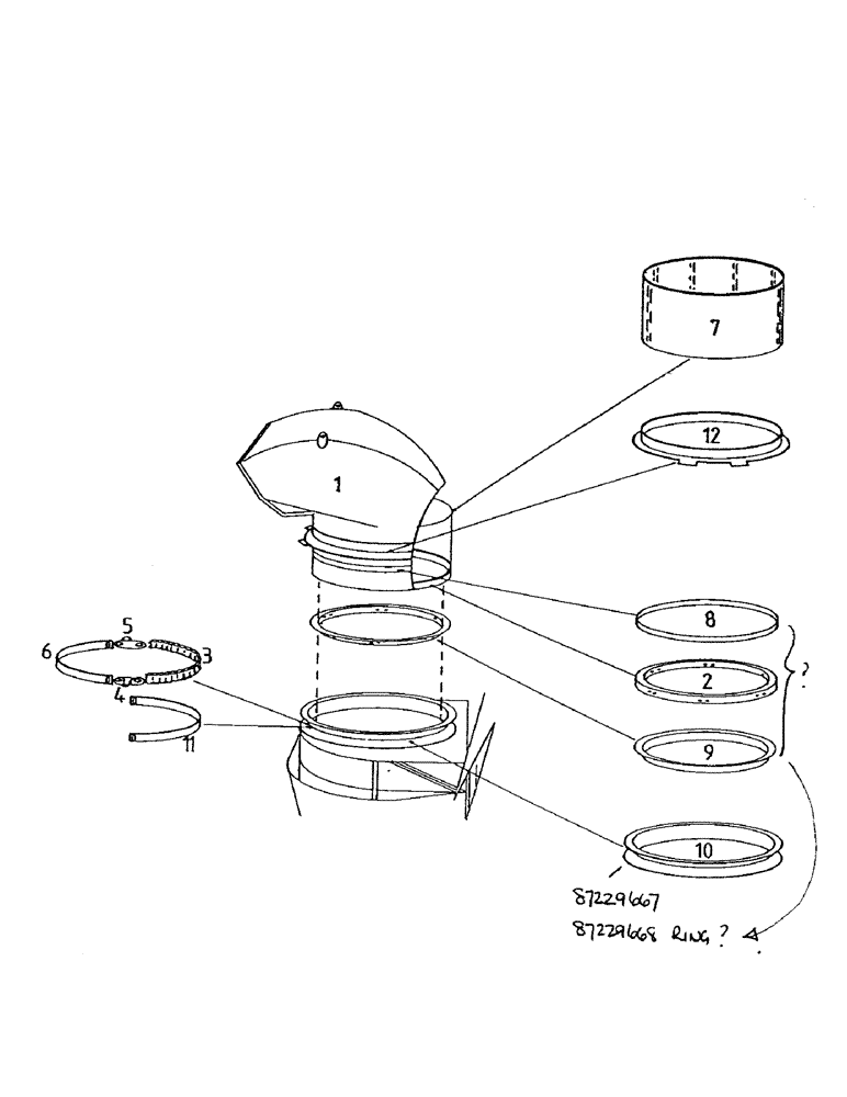 Схема запчастей Case IH 7000 - (A02-35) - MAINFRAME, PRIMARY EXTRACTOR SHROUD Mainframe & Functioning Components