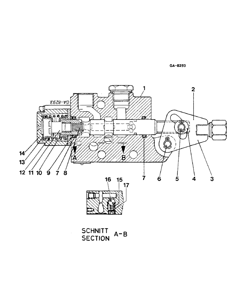 Схема запчастей Case IH 844S - (10-64) - DOUBLE ACTING CONTROL VALVE (07) - HYDRAULICS