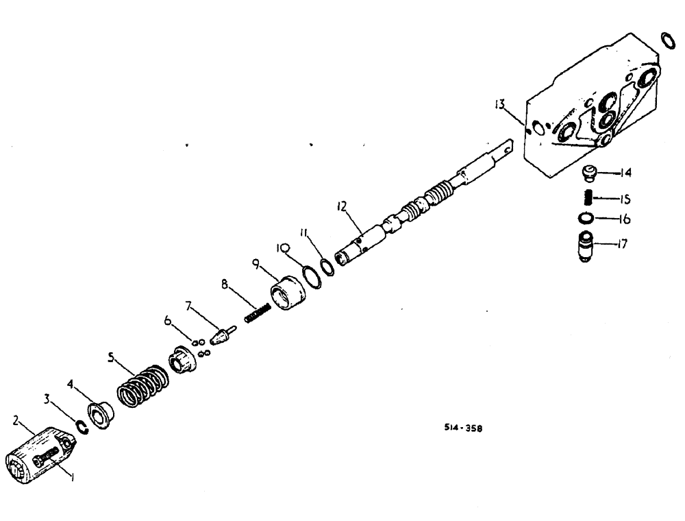 Схема запчастей Case IH 884 - (10-052) - DOUBLE ACTING AUXILIARY HYDRAULIC VALVE (07) - HYDRAULICS