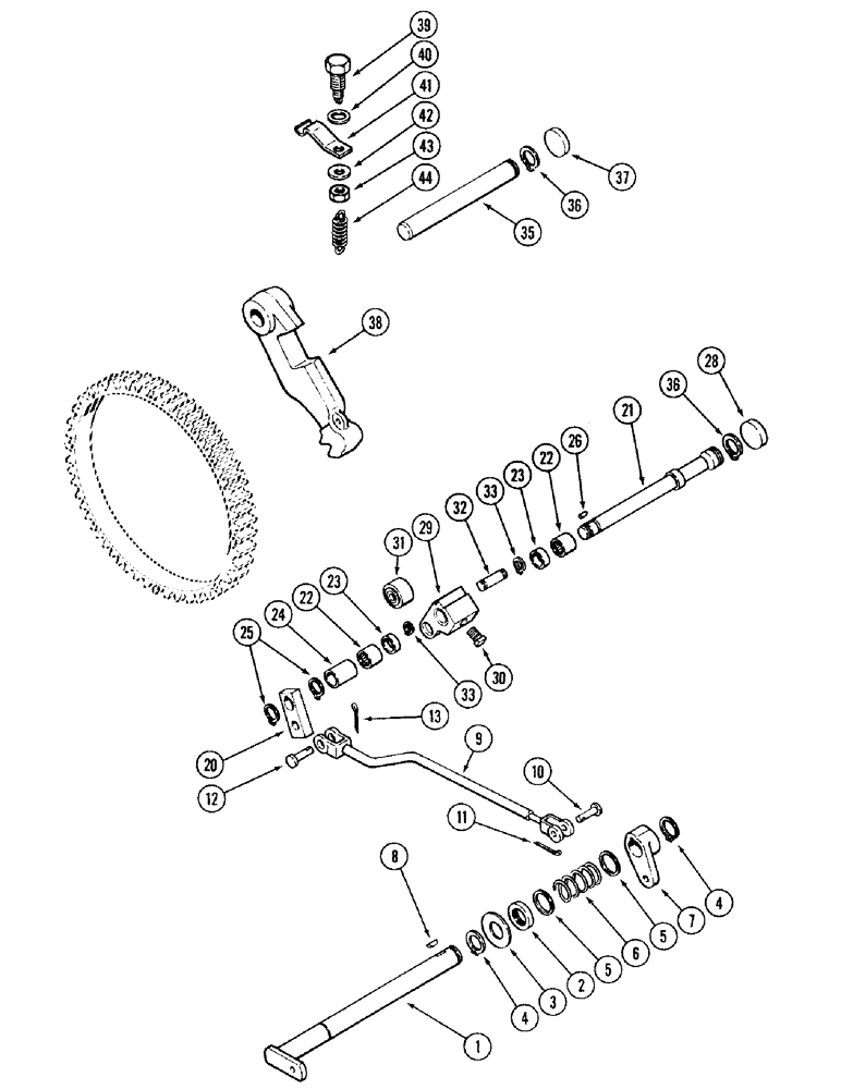 Схема запчастей Case IH 2394 - (6-060) - DIFFERENTIAL, PARK LOCK (06) - POWER TRAIN