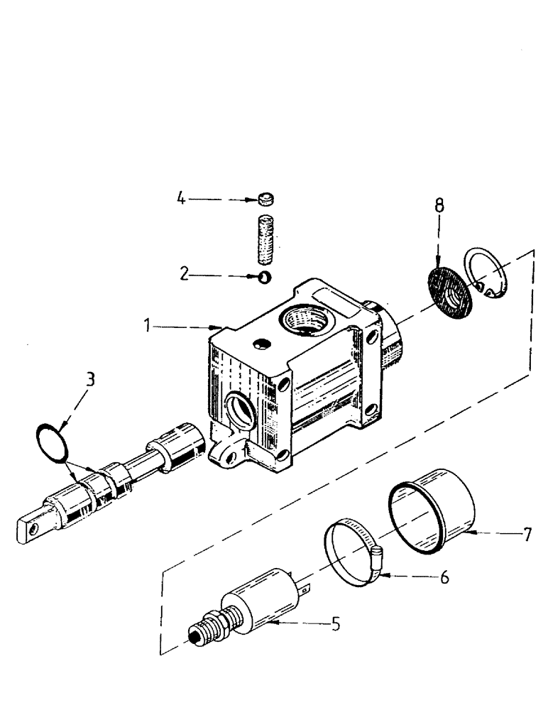 Схема запчастей Case IH 7700 - (B04-35) - HYDRAULICS, VALVE, HI/LOW SPEED Hydraulic Components & Circuits
