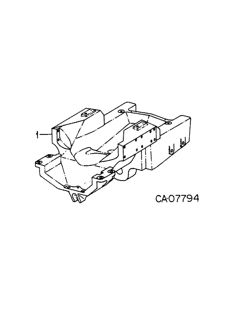 Схема запчастей Case IH 5288 - (14-02) - SUSPENSION, FRONT AXLE BOLSTER, TWO WHEEL DRIVE TRACTORS Suspension