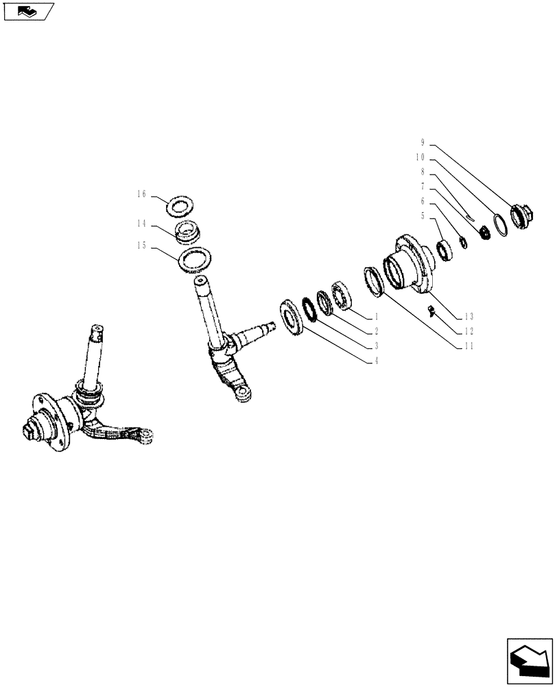 Схема запчастей Case IH FARMALL 45A - (44.101.04[03]) - WHEEL HUB - 2WD (44) - WHEELS