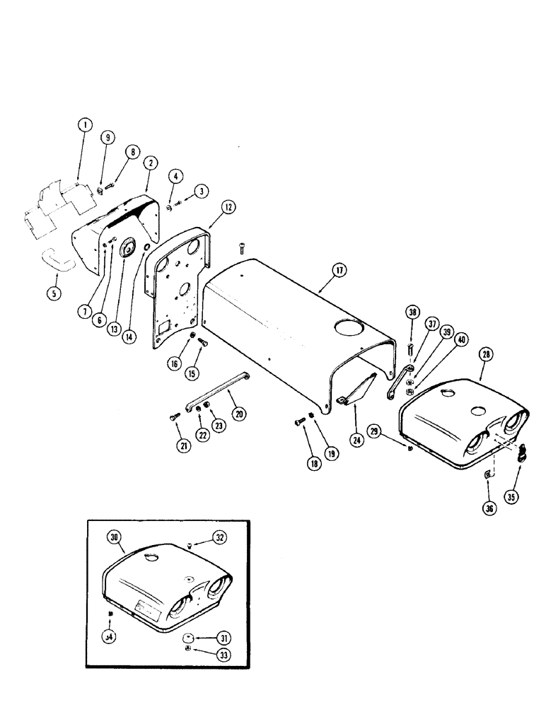 Схема запчастей Case IH 930-SERIES - (162) - HOOD, CAP AND INSTRUMENT PANEL (09) - CHASSIS
