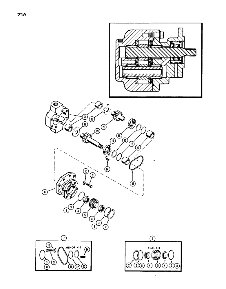 Схема запчастей Case IH 1200 - (071A) - OIL PUMP (06) - POWER TRAIN