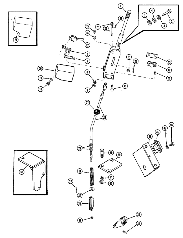 Схема запчастей Case IH 2470 - (238) - PARKING BRAKE (06) - POWER TRAIN