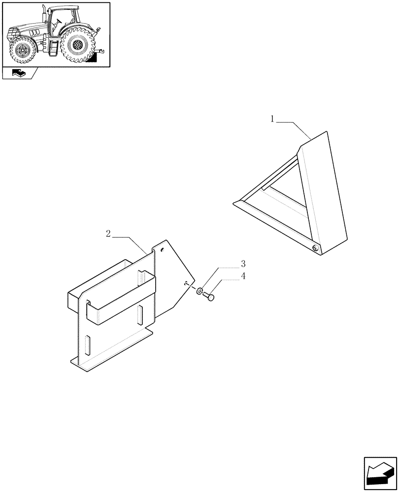 Схема запчастей Case IH PUMA 125 - (1.99.1) - CHOCK (VAR.330864) (10) - OPERATORS PLATFORM/CAB