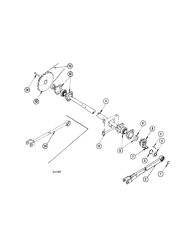 Схема запчастей Case IH 460 - (064) - STRAWRACK CRANKSHAFT (72) - SEPARATION