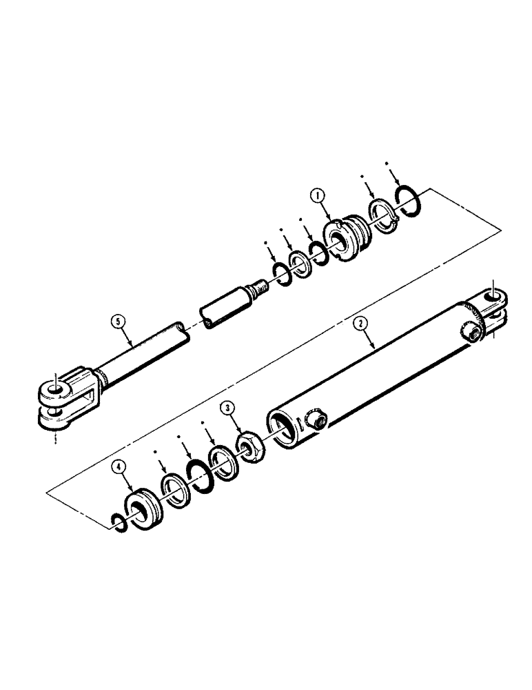 Схема запчастей Case IH 8540 - (54A) - HYDRAULIC CYLINDER (07) - HYDRAULICS