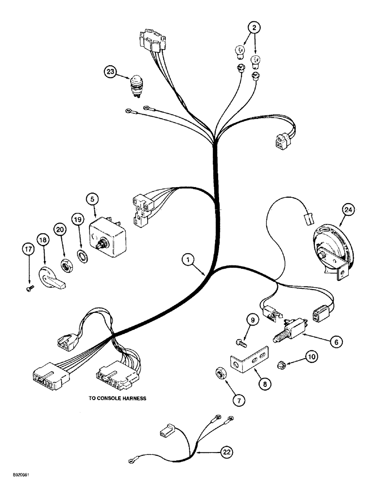 Схема запчастей Case IH 2022 - (4-08) - STEERING COLUMN HARNESS (06) - ELECTRICAL SYSTEMS