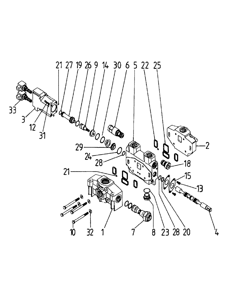 Схема запчастей Case IH 7700 - (B05-07) - HYDRAULIC VALVE, A35, ELECTRIC Hydraulic Components & Circuits