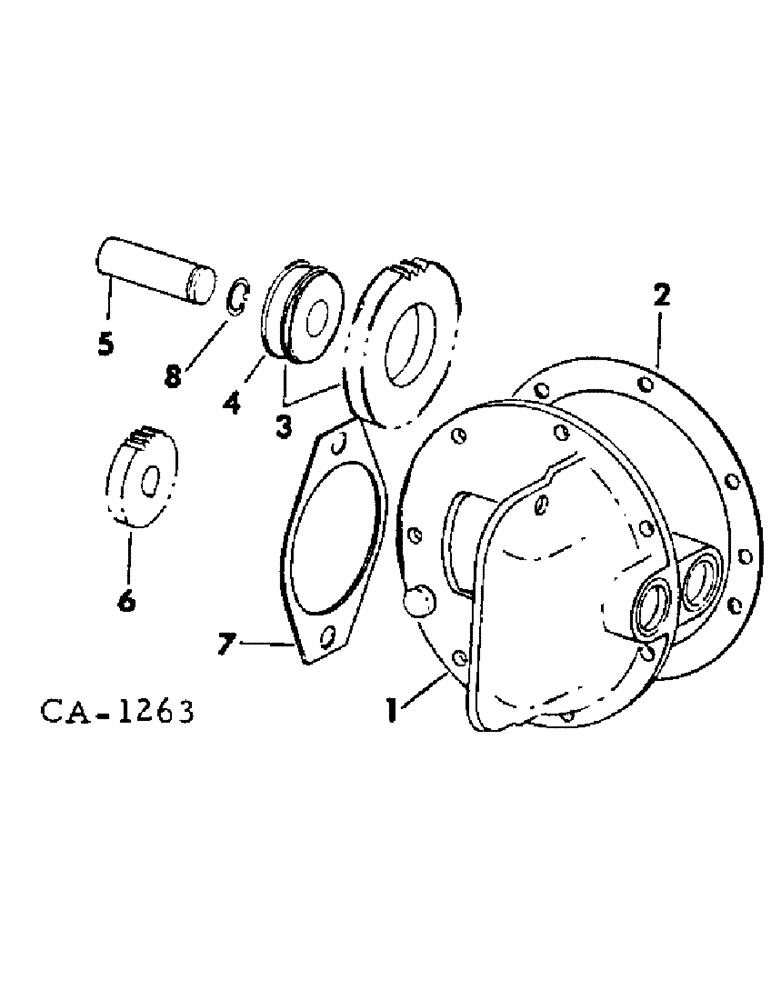 Схема запчастей Case IH 574 - (10-19) - HYDRAULICS, SIDE MOUNTED HYDRAULIC PUMP DRIVE (07) - HYDRAULICS