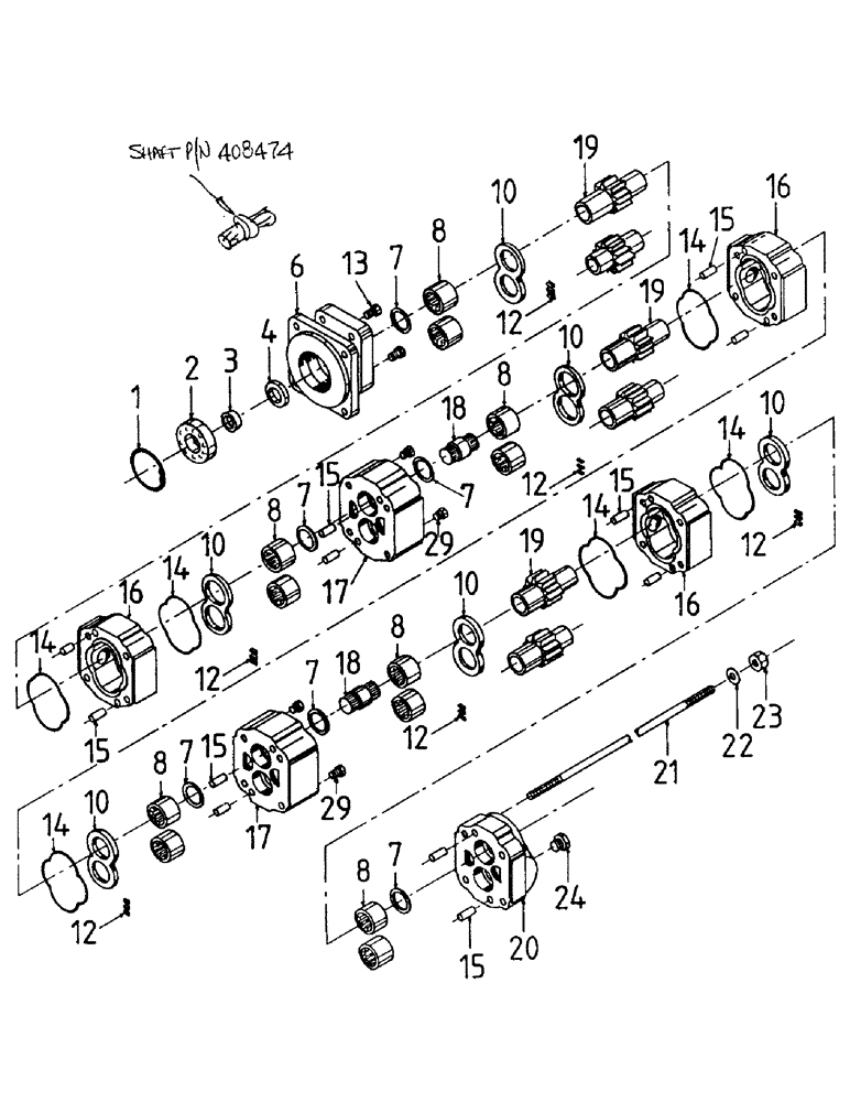 Схема запчастей Case IH 7000 - (B02-56) - HYDRAULICS, MOTOR, BASECUTTER DRIVE OPTIONAL Hydraulic Components & Circuits