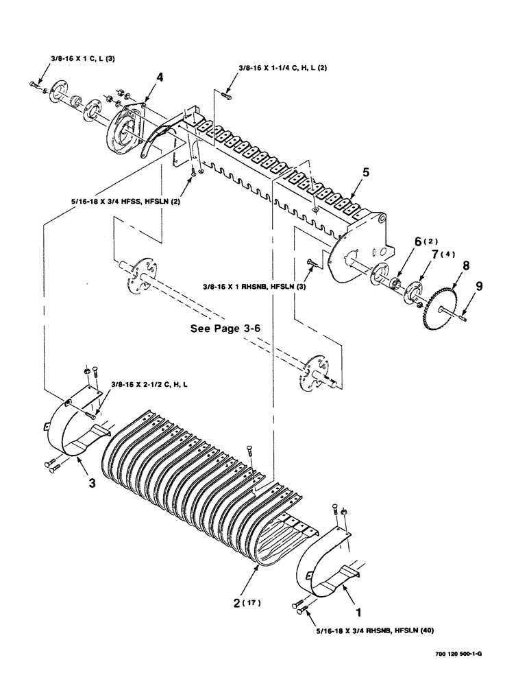 Схема запчастей Case IH 8430 - (3-04) - PICKUP AND WRAPPER ASSEMBLY Pickup