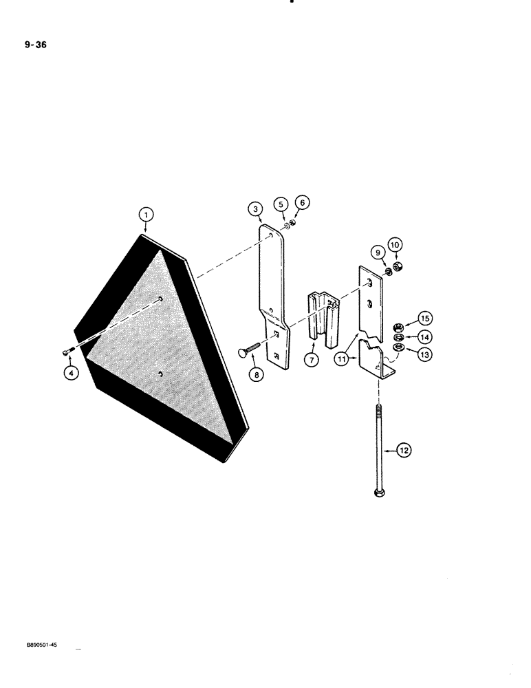 Схема запчастей Case IH 122 - (9-36) - SMV EMBLEM (09) - CHASSIS/ATTACHMENTS