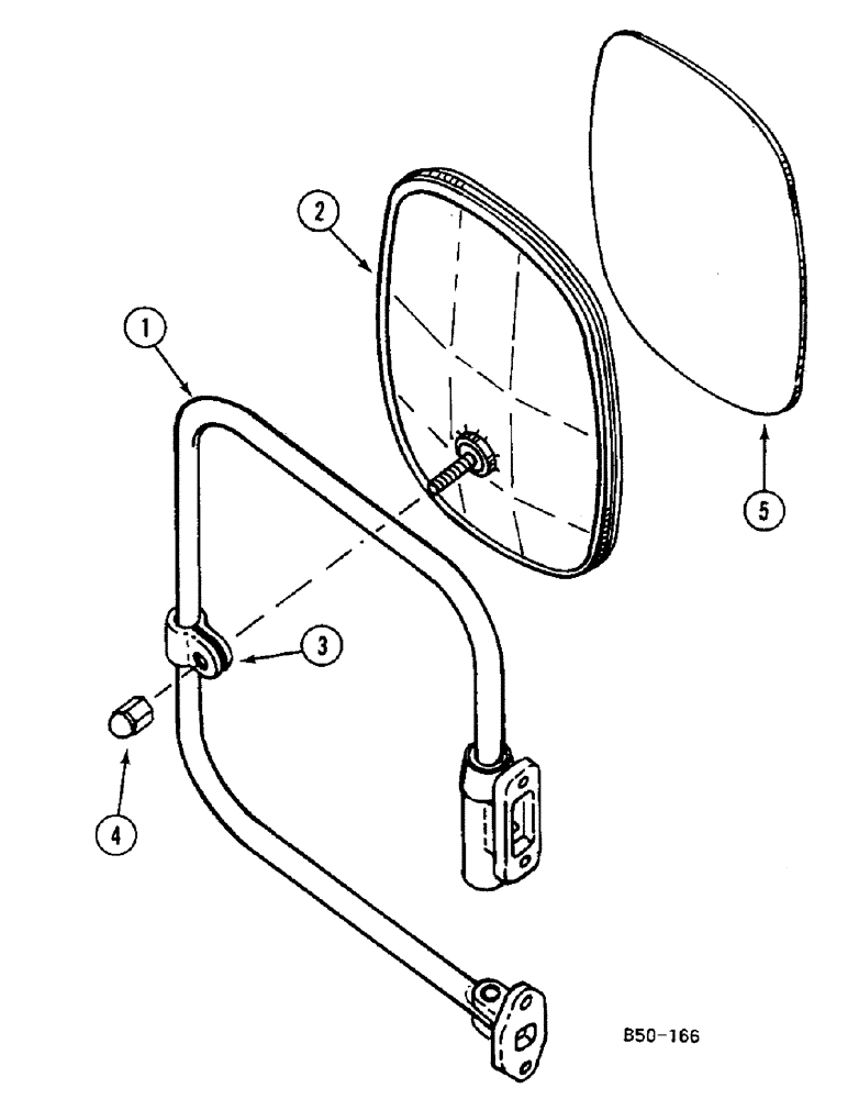 Схема запчастей Case IH 685 - (9-748) - WING MIRROR "D" ARM (09) - CHASSIS/ATTACHMENTS