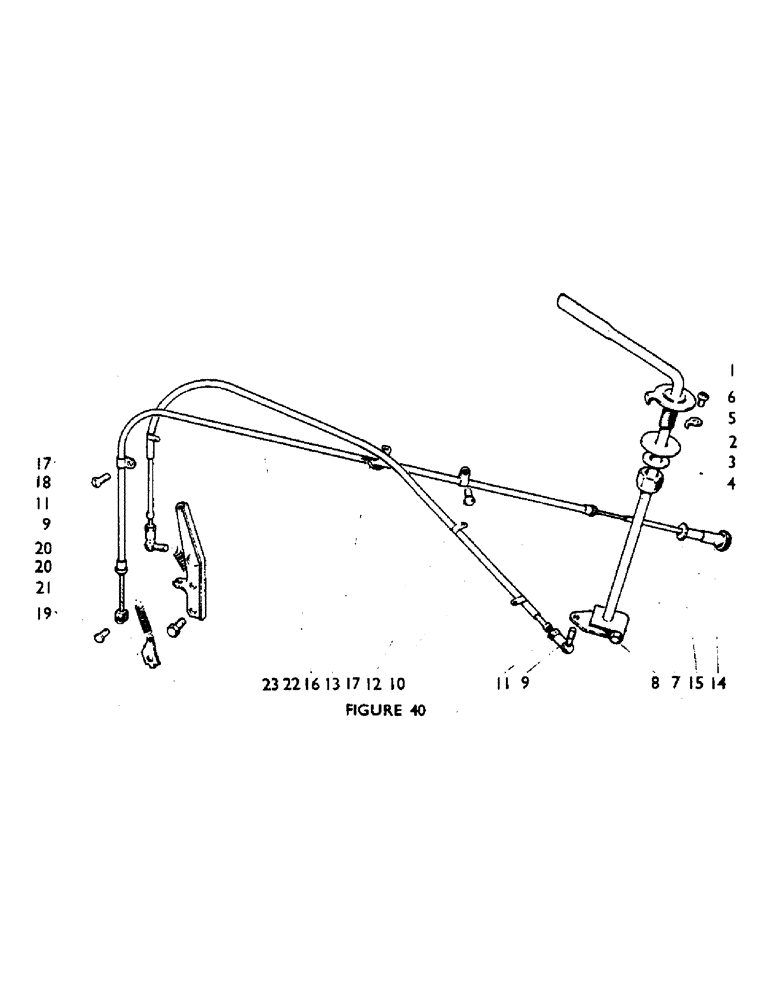 Схема запчастей Case IH 880F - (59) - HAND THROTTLE AND STOP CONTROL Engine Controls & Instruments