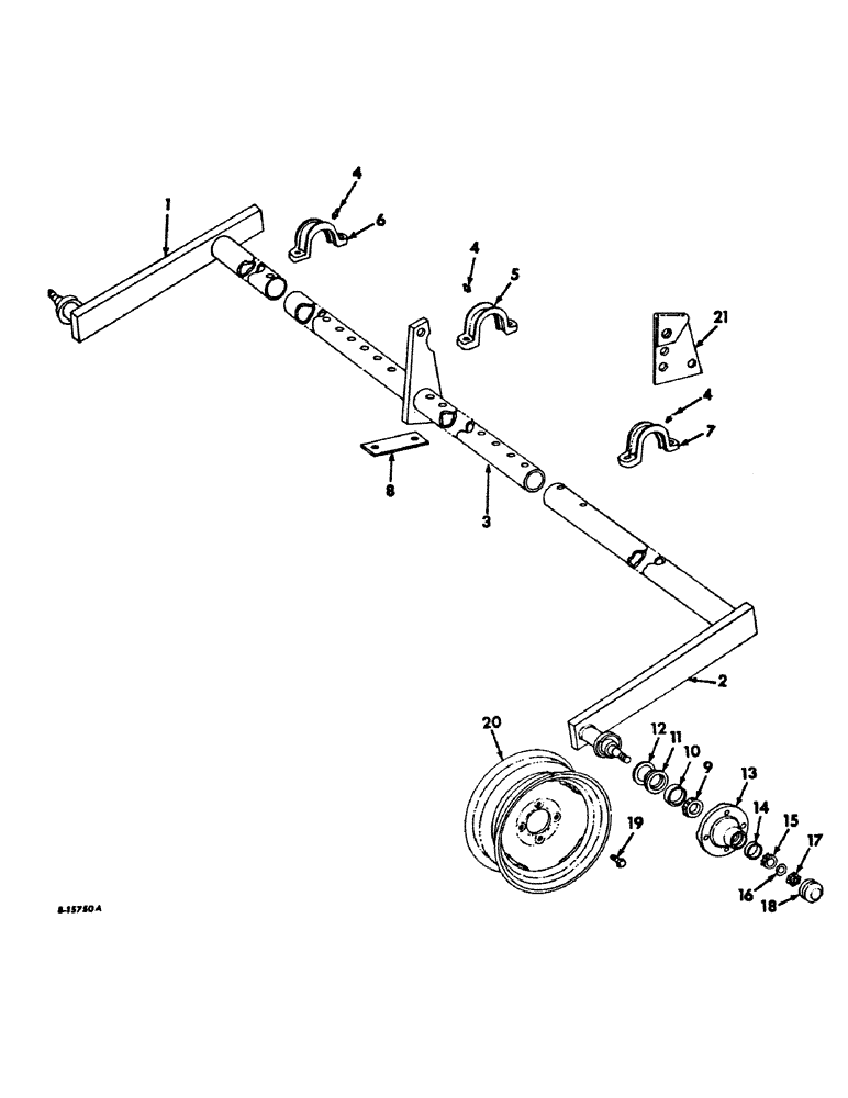 Схема запчастей Case IH 711 - (R-07) - AXLE AND WHEELS 