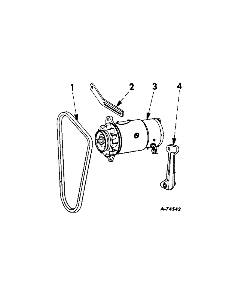 Схема запчастей Case IH 706 - (G-06[A]) - ELECTRICAL SYSTEM, GENERATOR AND CONNECTIONS, DIESEL ENGINE TRACTORS (06) - ELECTRICAL SYSTEMS