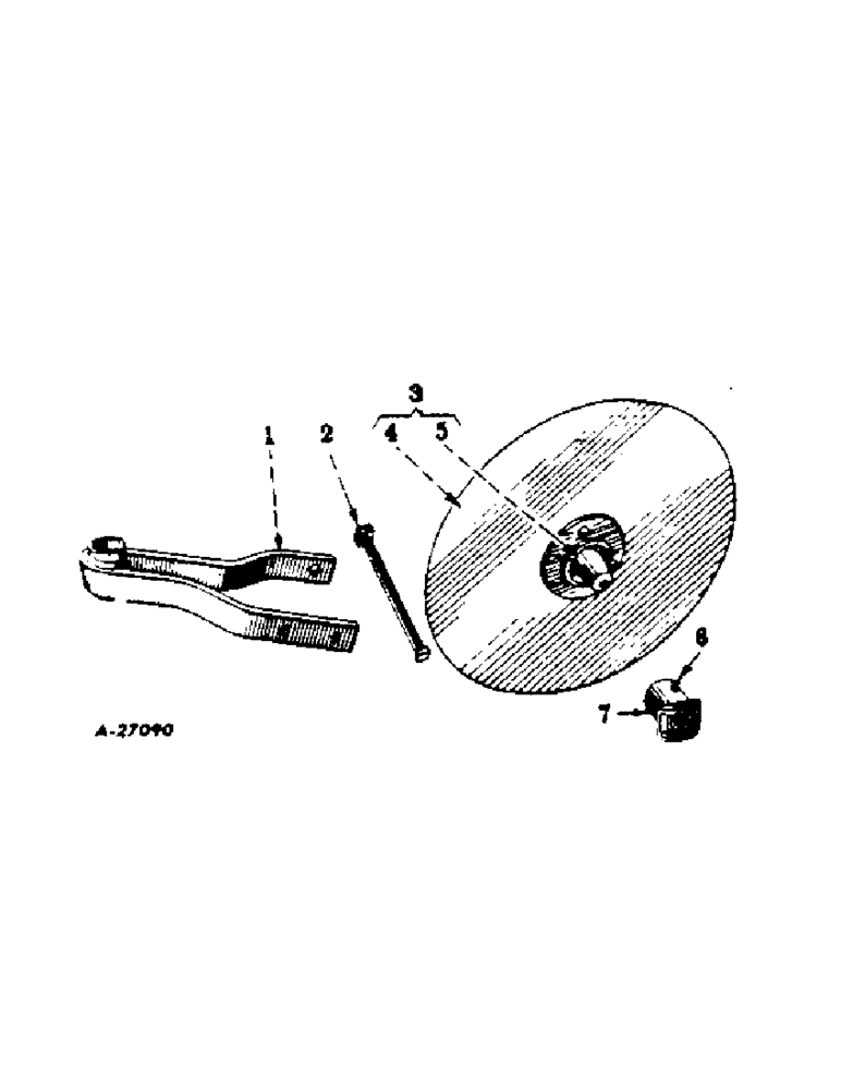 Схема запчастей Case IH 1-F296 - (T-3) - ROLLING COLTER, FIRST BEAM 