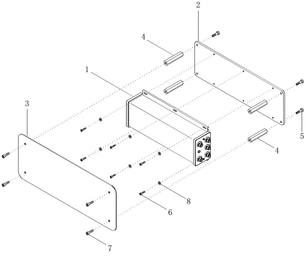 Схема запчастей Case IH MX230 - (04-42) - ACCUGUIDE CONTROL MODULE AND MOUNTING (04) - ELECTRICAL SYSTEMS