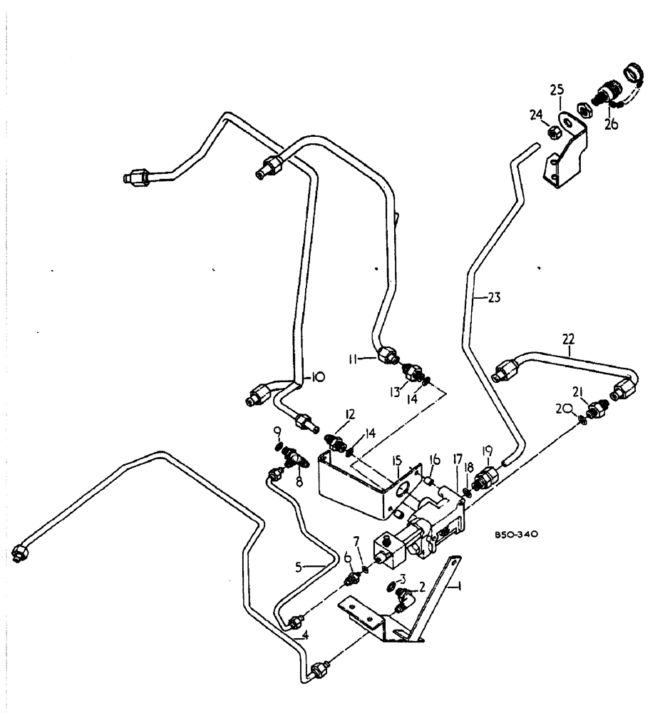 Схема запчастей Case IH 884 - (10-068) - HYDRAULIC TRAILER BRAKE - 884 (07) - HYDRAULICS