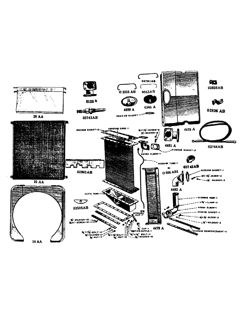 Схема запчастей Case IH LE - (64) - RADIATOR 