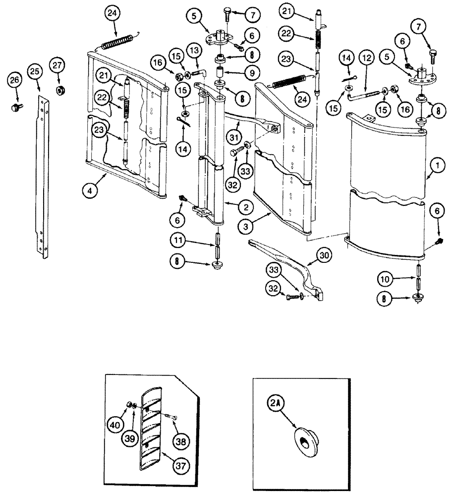 Схема запчастей Case IH CPX610 - (09A-24) - PLANT COMPRESSOR - BSN JJC0250100 (13) - PICKING SYSTEM