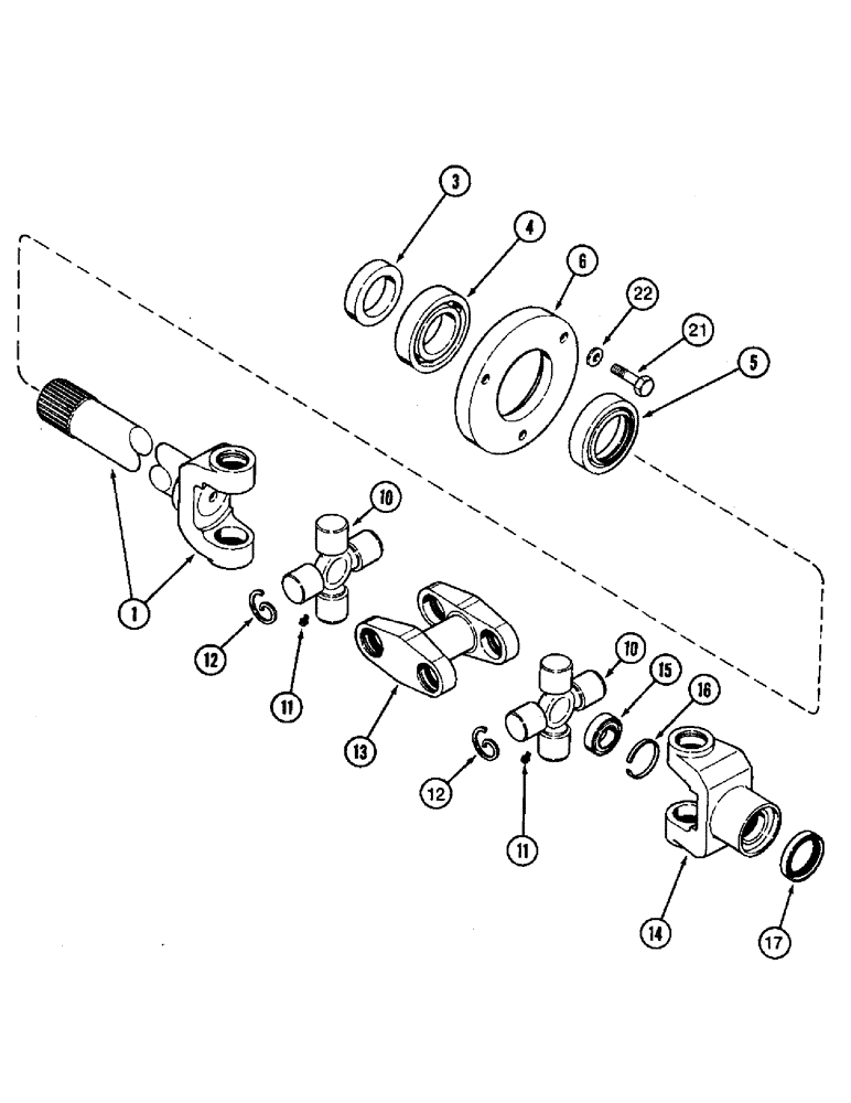 Схема запчастей Case IH 8940 - (5-030) - FRONT AXLE SHAFT, MFD TRACTOR (05) - STEERING