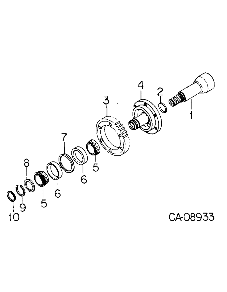 Схема запчастей Case IH 7488 - (07-05) - DRIVE TRAIN, IPTO AND PUMP DRIVE GEAR (04) - Drive Train