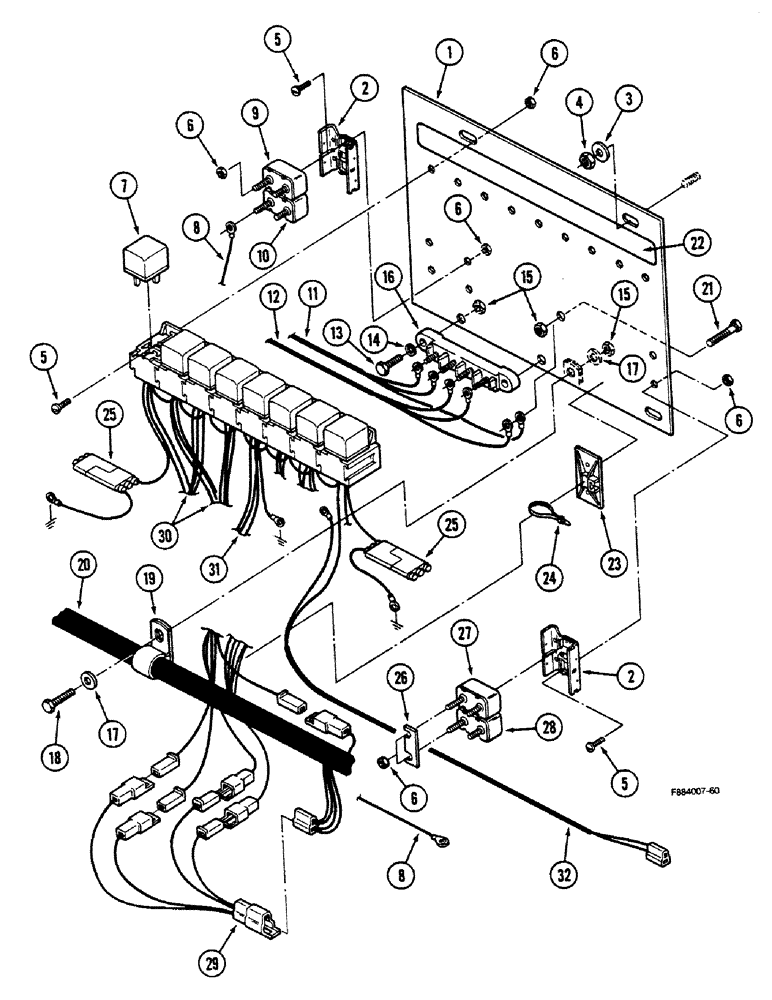 Схема запчастей Case IH 9150 - (4-14) - SYSTEMS CIRCUIT BREAKERS AND SOLENOIDS (04) - ELECTRICAL SYSTEMS