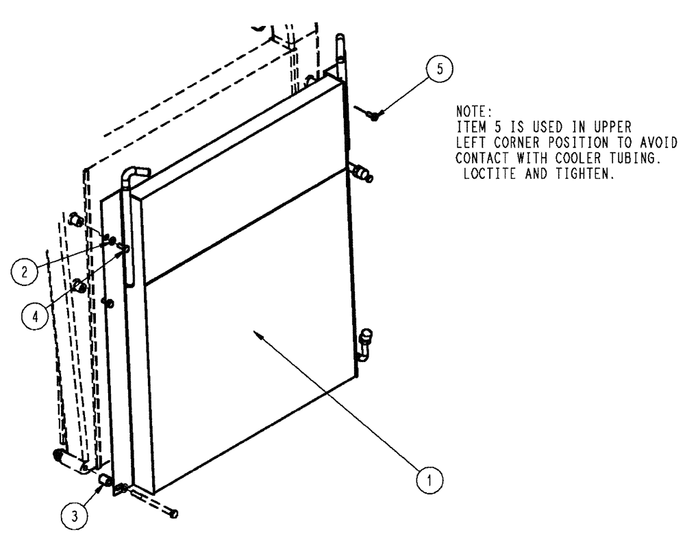 Схема запчастей Case IH TITAN 3520 - (02-031) - A/C CONDENSOR GROUP (01) - ENGINE